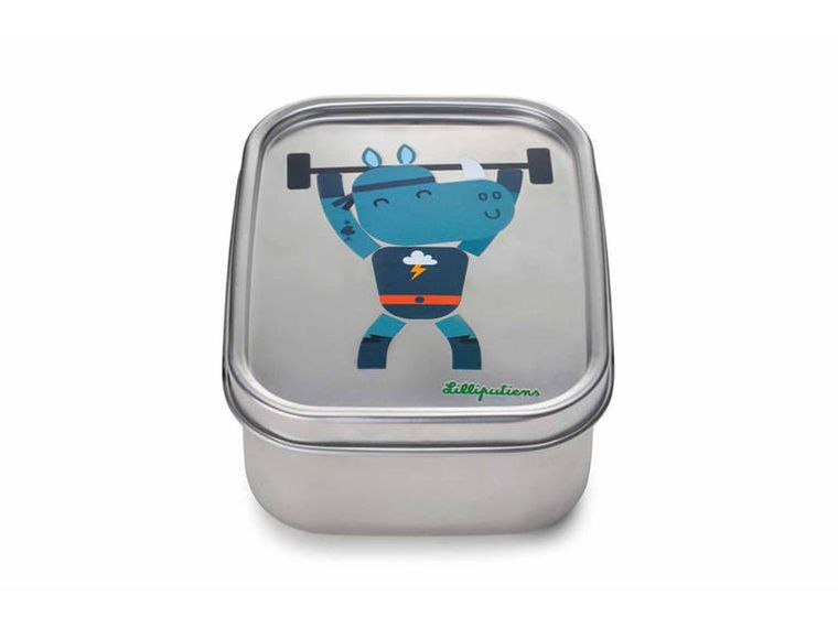 Lilliputiens, lunchbox ze stali nierdzewnej, Super Nosorożec Marius