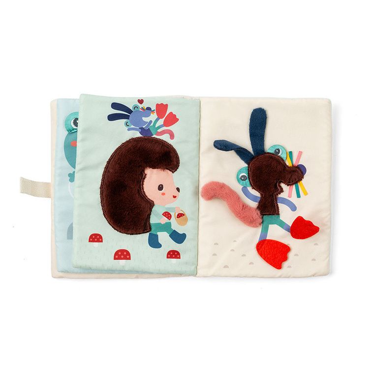 Lilliputiens, Myszka Nina, Przebieranki, miękka książeczka aktywizująca, 9m+