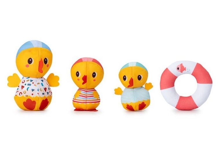 Lilliputiens, Nauka pływania, 3 kaczuszki do kąpieli, 9m+