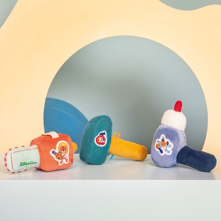 Lilliputiens, Piesek Jules, grzechotka, wiertarka, 3m+