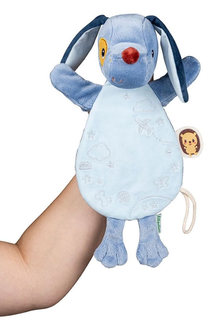 Lilliputiens, Piesek Jules, maskotka, komforter, pacynka świecąca w ciemności, 0m+