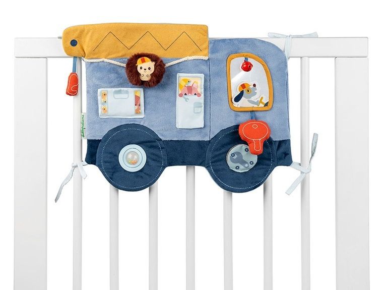 Lilliputiens, Piesek Jules, miękka tablica aktywizująca, samochód, 3m+