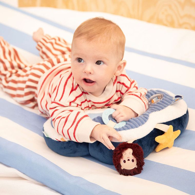 Lilliputiens, Piesek Jules, poduszka aktywizująca, zabawka sensoryczna, 3m+