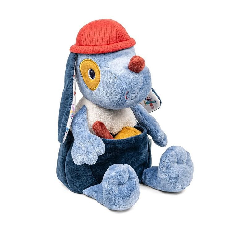 Lilliputiens, Piesek Jules, przytulanka aktywizująca, wielofunkcyjna, z akcesoriami, 9m+