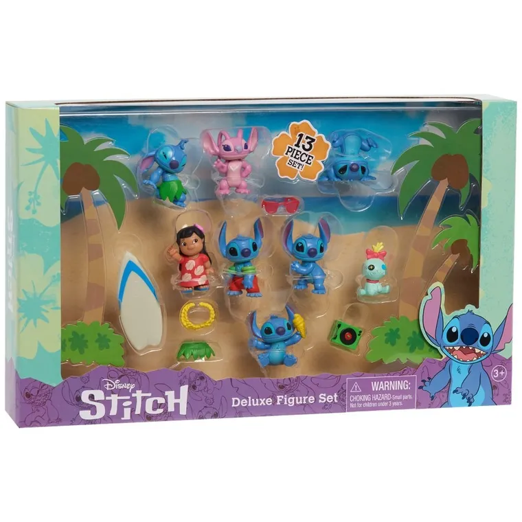 Lilo i Stitch, figurki kolekcjonerskie deluxe, 13 elementów