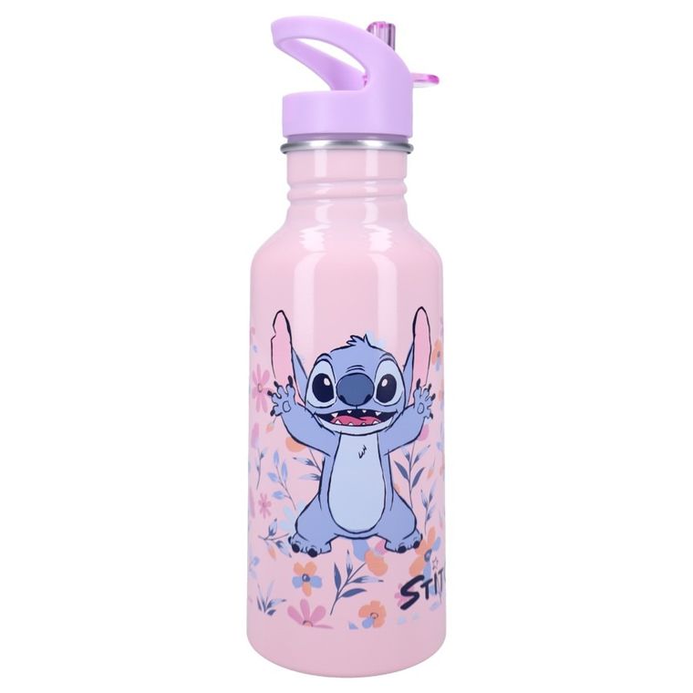 Lilo i Stitch, Keep it Cool, bidon ze słomką, fioletowy, 500 ml