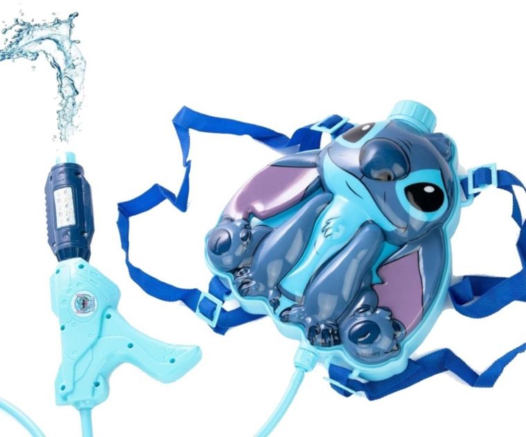 Lilo i Stitch, plecak z pistoletem na wodę