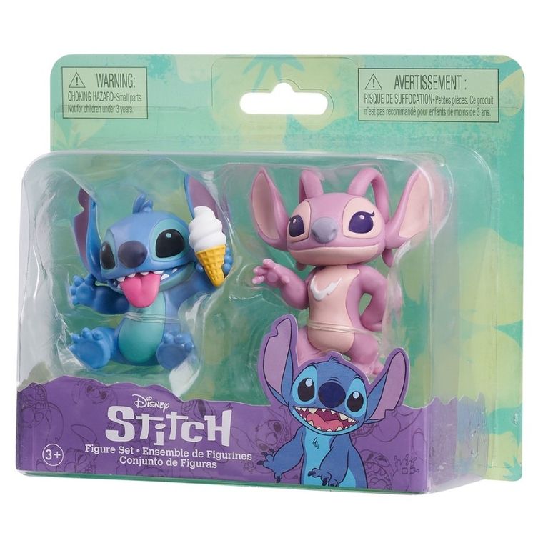 Lilo i Stitch, Stitch z lodem i Angel, figurki kolekcjonerskie, 2 szt.