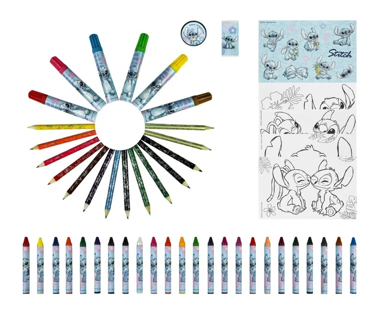 Lilo i Stitch, zestaw artystyczny w walizce, 51 elementów