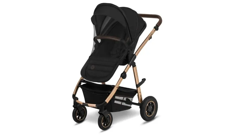 Lionelo, Amber 2in1, wózek wielofunkcyjny, Black Onyx