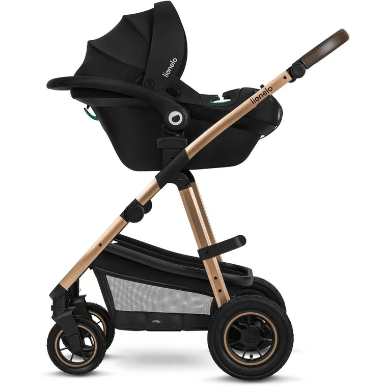 Lionelo, Amber, wózek wielofunkcyjny, 3w1, Black Onyx