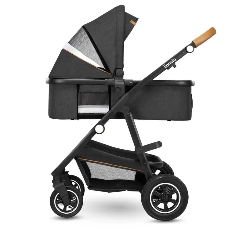 Lionelo, Amber, wózek wielofunkcyjny, 3w1, Grey Graphite