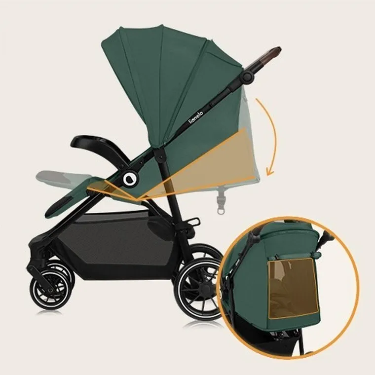 Lionelo, Annet Plus, wózek spacerowy, Green Forest