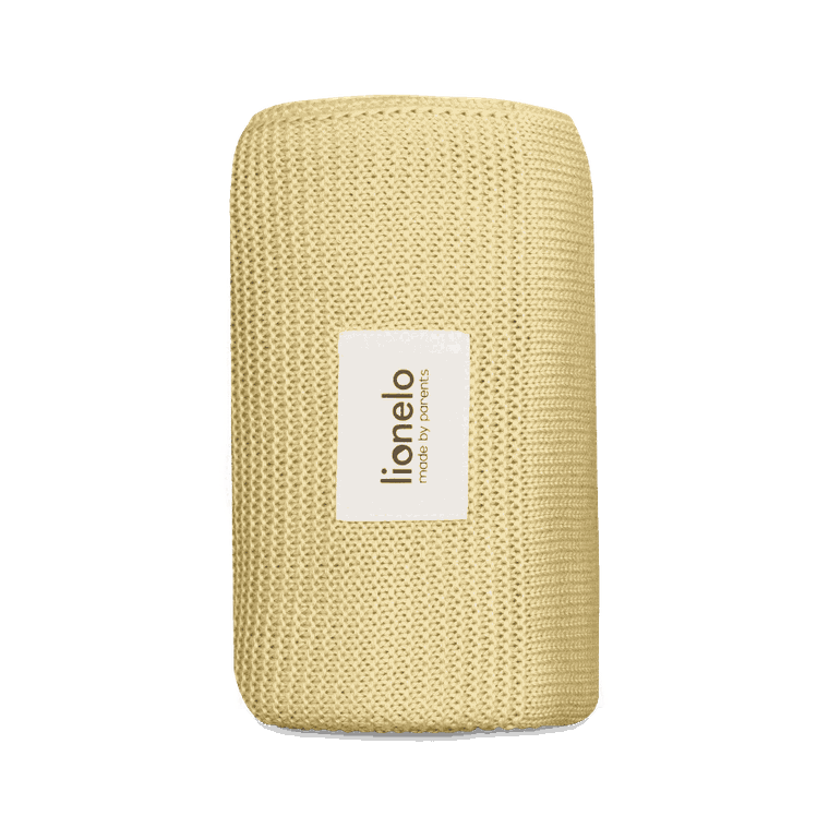 Lionelo, Bamboo Blanket, kocyk bambusowy, Yellow Lemon, 75-100 cm
