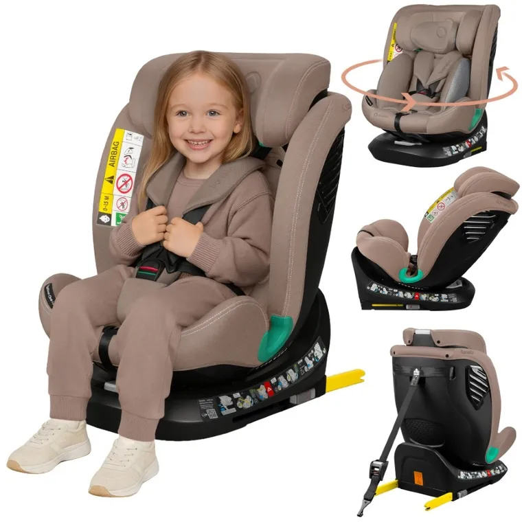Lionelo, Bastiaan One, I-Size, fotelik samochodowy, Beige Sand, 40-150 cm
