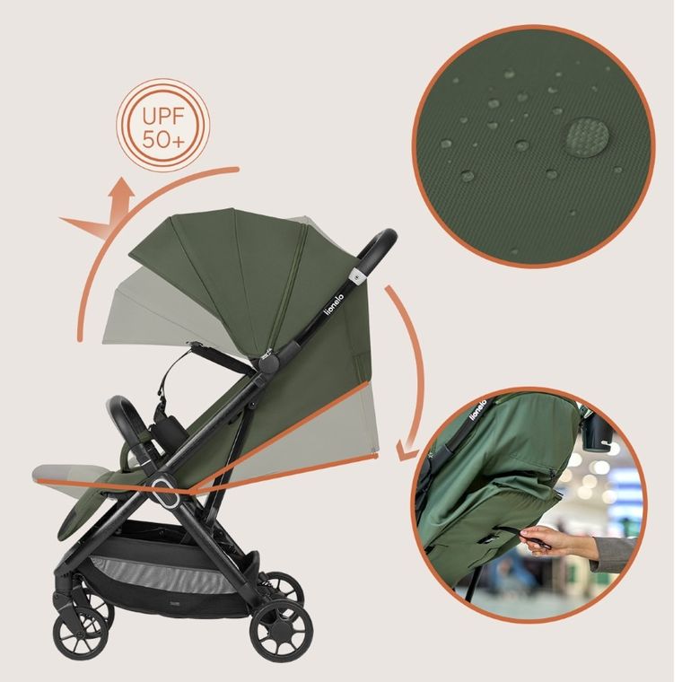 Lionelo, Bess, wózek spacerowy, green forest