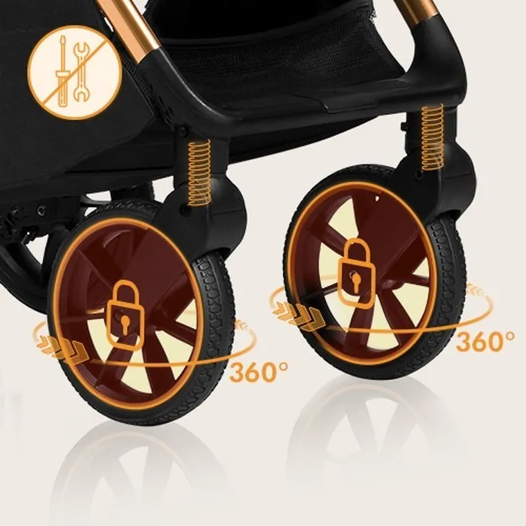 Lionelo, Cloe, wózek spacerowy, Golden Moments