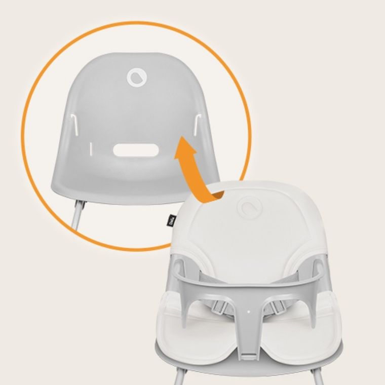 Lionelo, Dalia, krzesełko do karmienia, grey stone