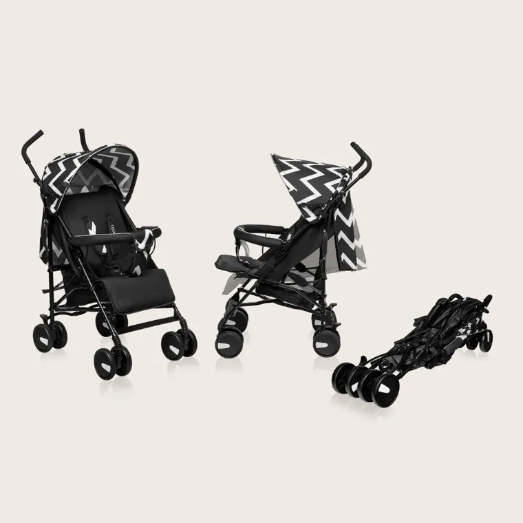 Lionelo, Elia Oslo, wózek spacerowy, czarno-biały