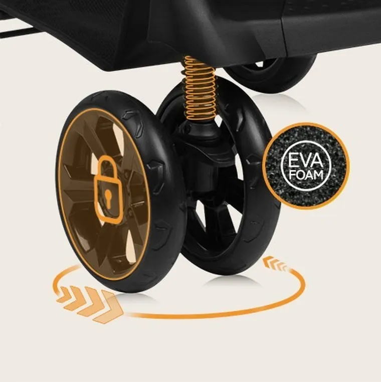 Lionelo, Emma Plus, wózek spacerowy, Beige Latte