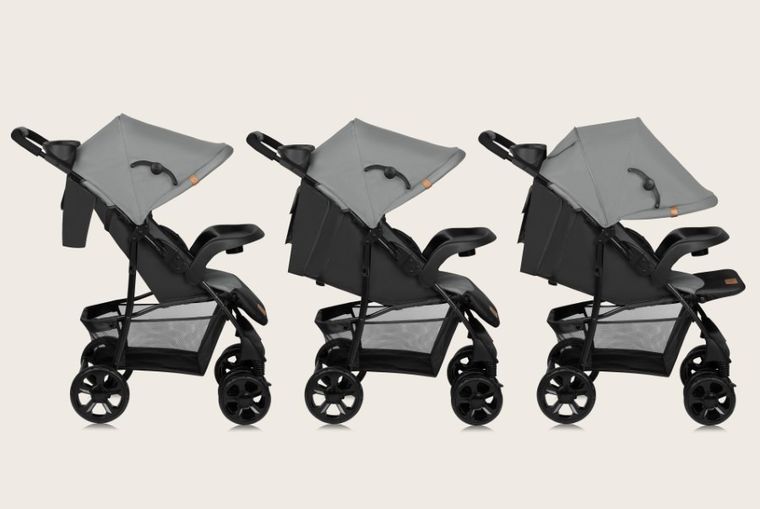 Lionelo, Emma Plus, wózek spacerowy, Grey Dove