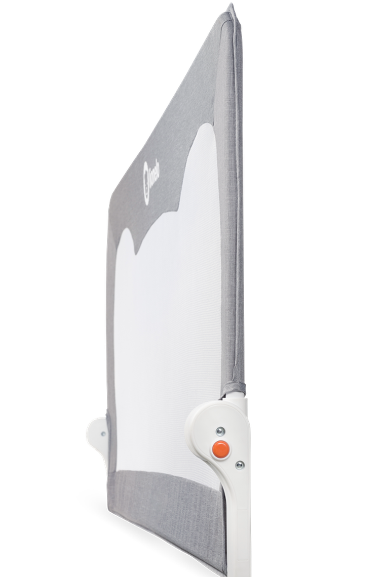 Lionelo, Hanna, barierka zabezpieczająca na łóżko, 66 cm, szara