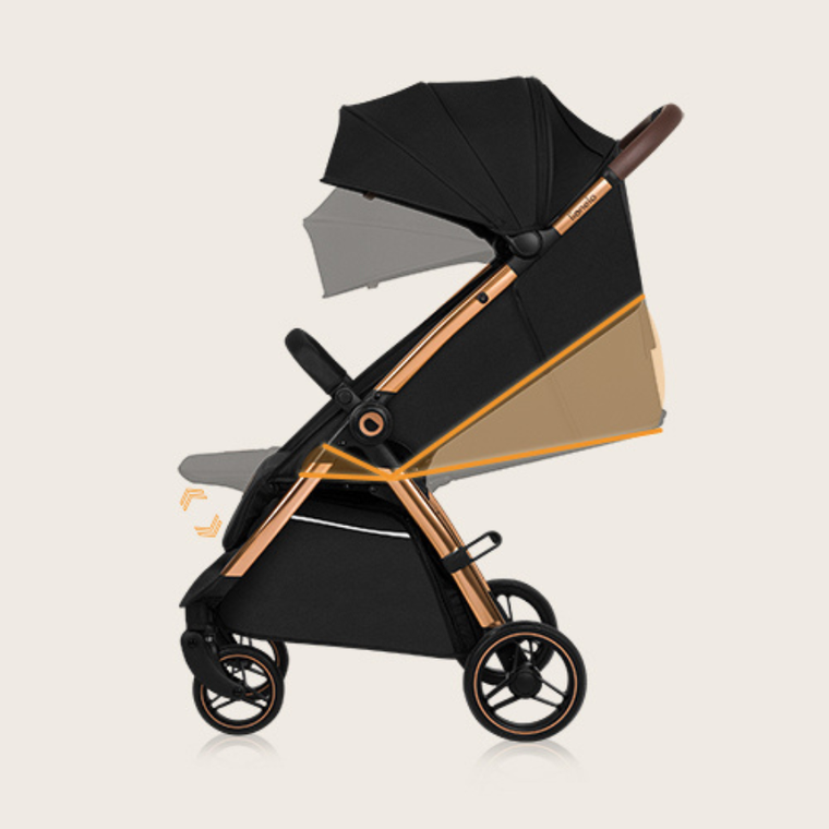 Lionelo, Ingrid, wózek spacerowy, Black Onyx