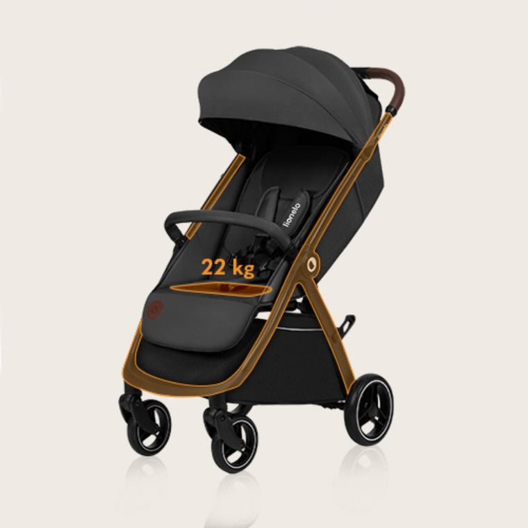 Lionelo, Ingrid, wózek spacerowy, Grey Stone