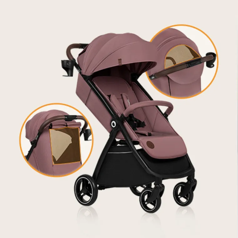 Lionelo, Ingrid, wózek spacerowy, Pink Mauve