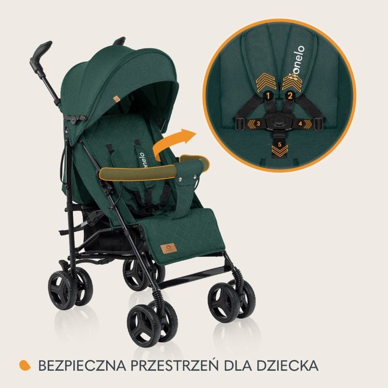 Lionelo, Irma, wózek spacerowy, Green Forest