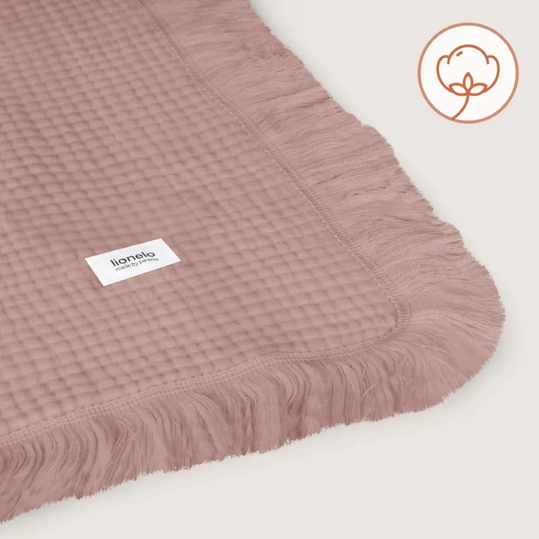 Lionelo, kocyk muślinowy, Dusty Pink, 70-100 cm