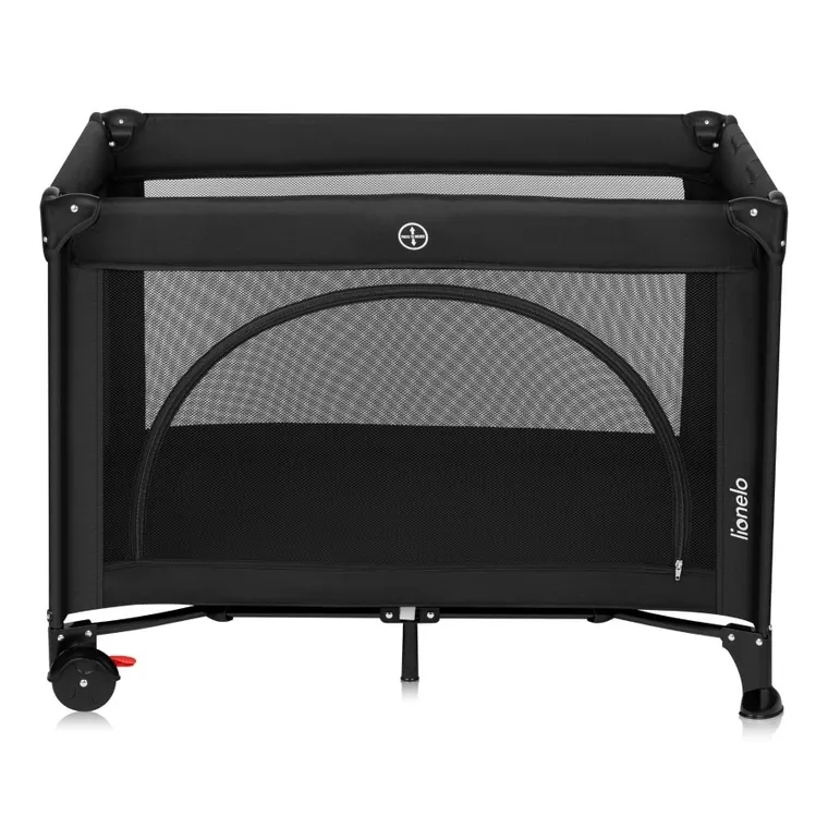 Lionelo, Laura, kompaktowe łóżeczko turystyczne, Black Carbon