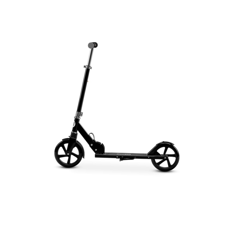 Lionelo, Luca, duża hulajnoga, ABEC-7, czarno-srebrna