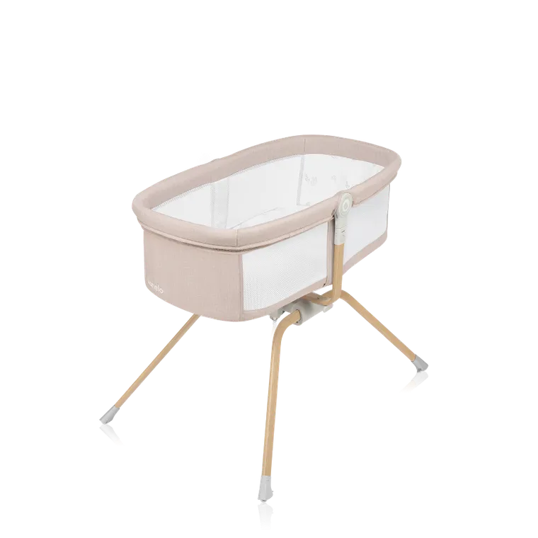 Lionelo, Malin Evo, łóżeczko z funkcją kołyski, beige natural