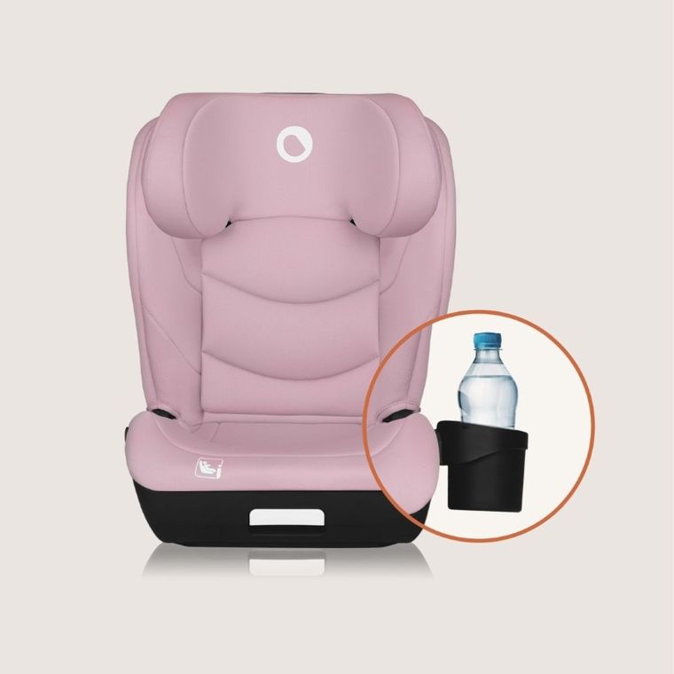 Lionelo, Neal, fotelik samochodowy, i-Size, Pink Lilac, 100-150 cm