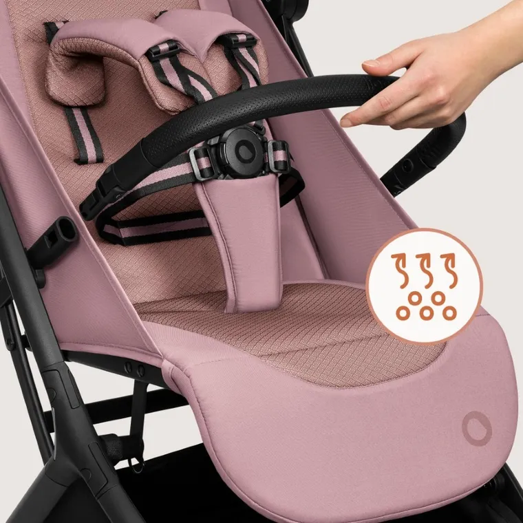 Lionelo, Sia, wózek spacerowy, pink rose