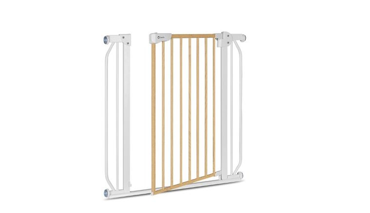 Lionelo, Truus Slim, bramka ochronna, White Natural, 75-105 cm