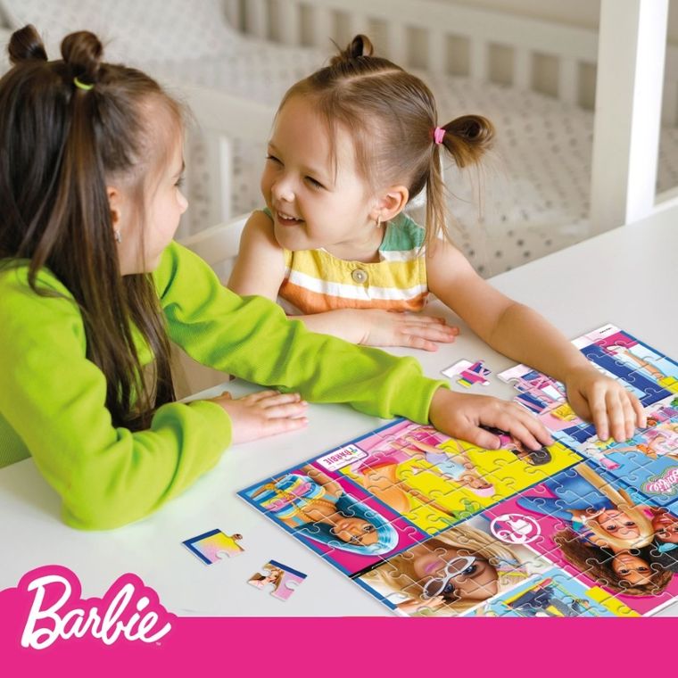 Lisciani, Barbie, Maxifloor, puzzle, 108 elementów