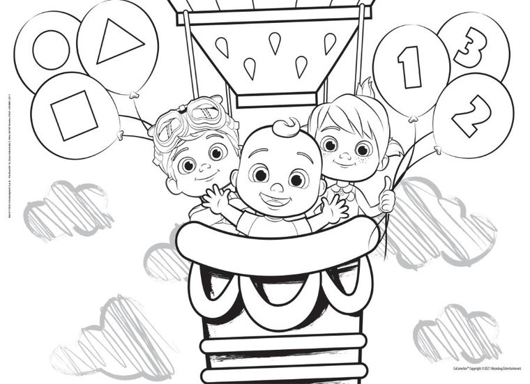 Lisciani, CoComelon, Bądź uprzejmy dla wszystkich, dwustronne puzzle podłogowe, 2-24 elementy