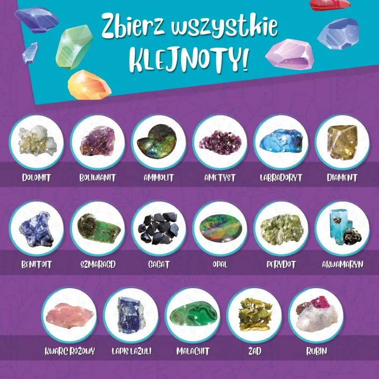 Lisciani, I'm a Genius, Poznaj Minerały z Całęgo Świata, zestaw kreatywny