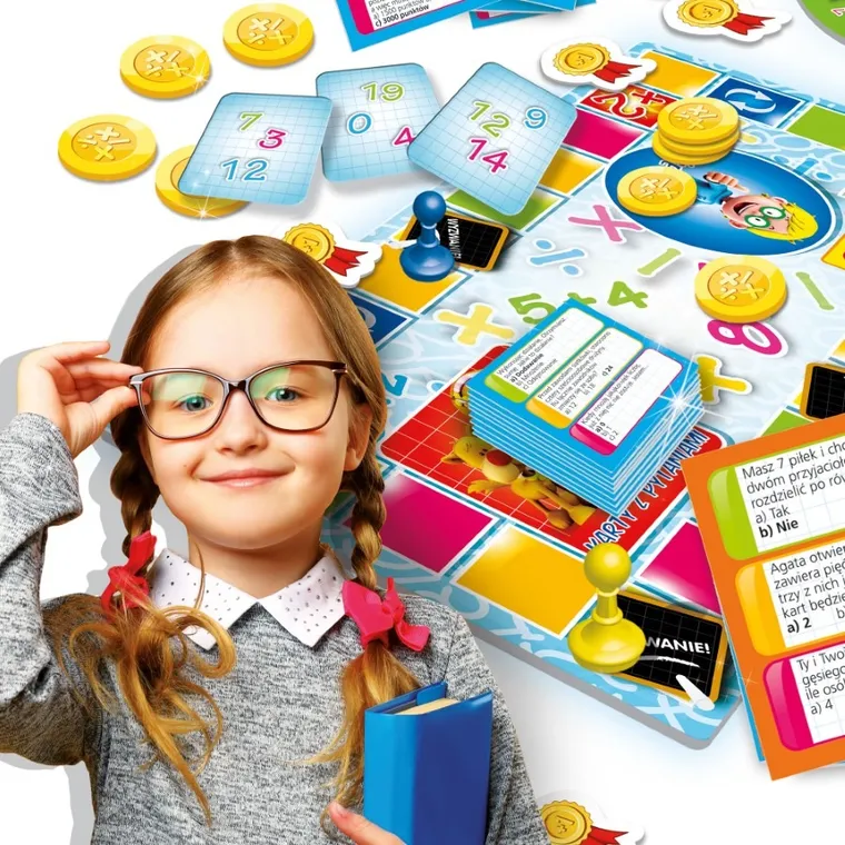 Lisciani, I'm a Genius, Quiz Matematyka, gra edukacyjna