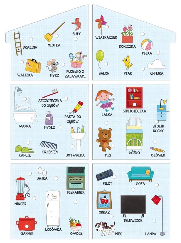 Lisciani, Montessori, ogromny dom, zestaw edukacyjny