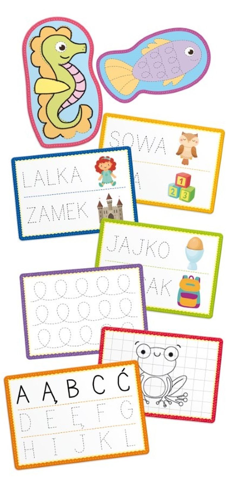 Lisciani, Montessori Pen, długopis z 32 tabliczkami, zestaw edukacyjny