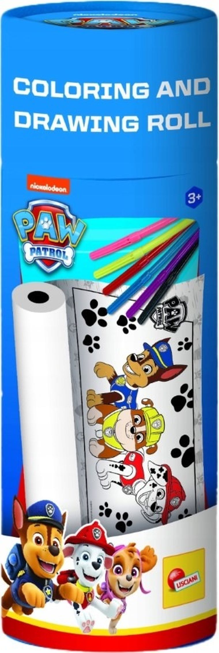Lisciani, Psi Patrol, rolka papieru z pisakami do rysowania