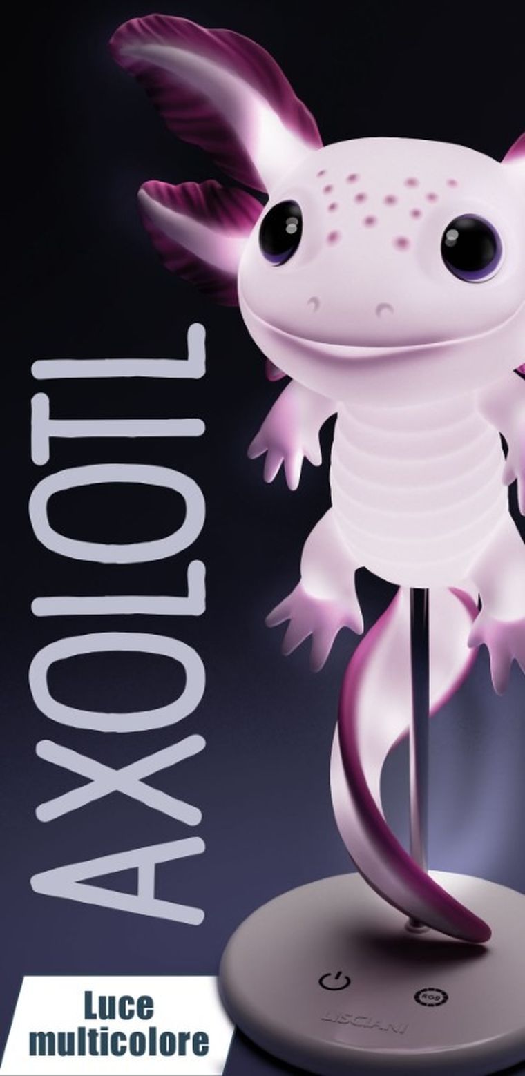 Lisciani, Rainy Days, Aksolotl, lampka LED