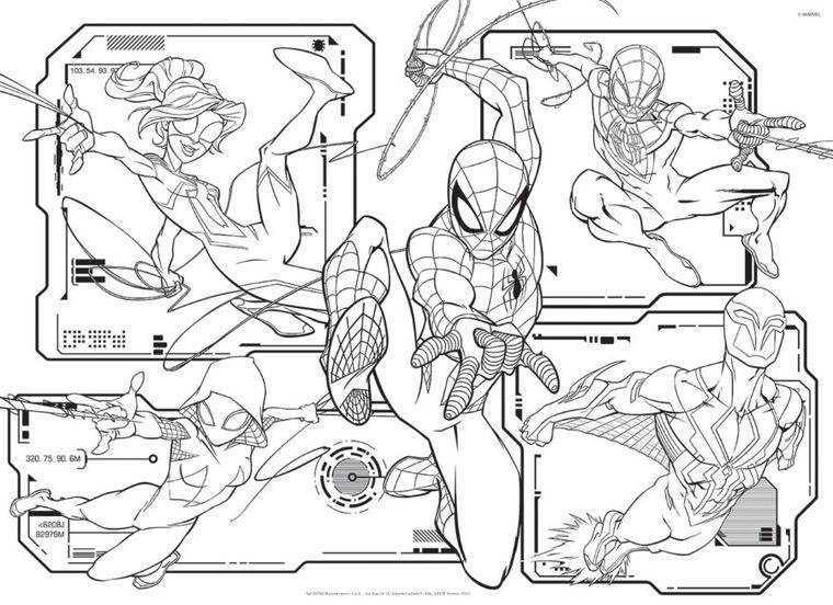 Lisciani, Spiderman, puzzle dwustronne, 108 elementów