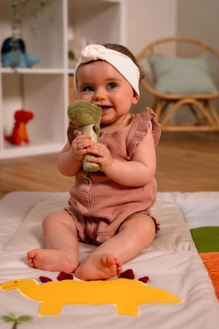 Little Big Friends, Dino Friends, zestaw prezentowy dla niemowlaka, zabawki sensoryczne