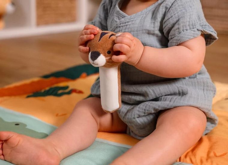 Little Big Friends, Dżungla, zestaw prezentowy dla niemowlaka, zabawki sensoryczne