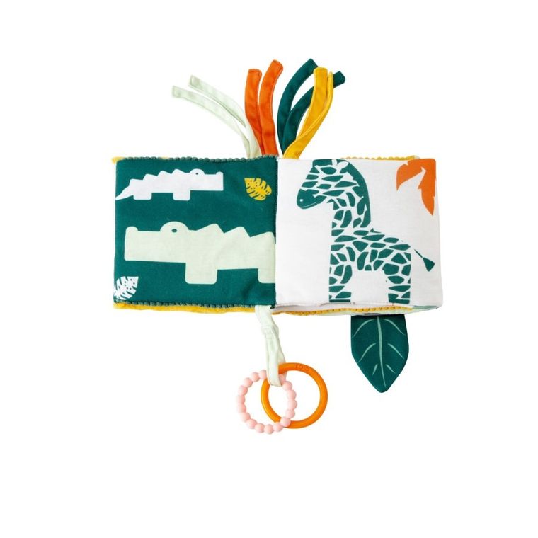 Little Big Friends, pierwsza książeczka aktywizująca 2w1, dżungla