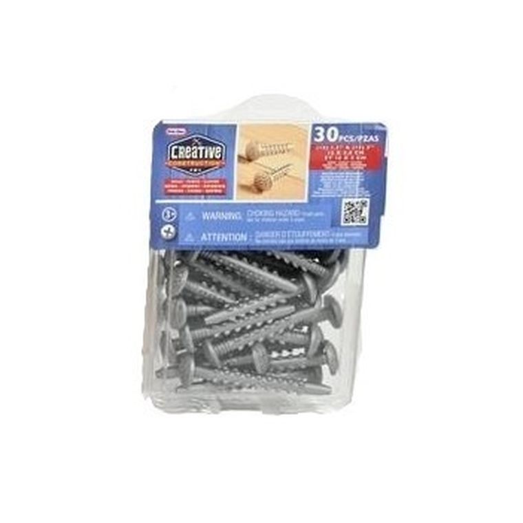 Little Tikes, Creative Construction, Box of Nails, plastikowe gwoździe, 30 elementów